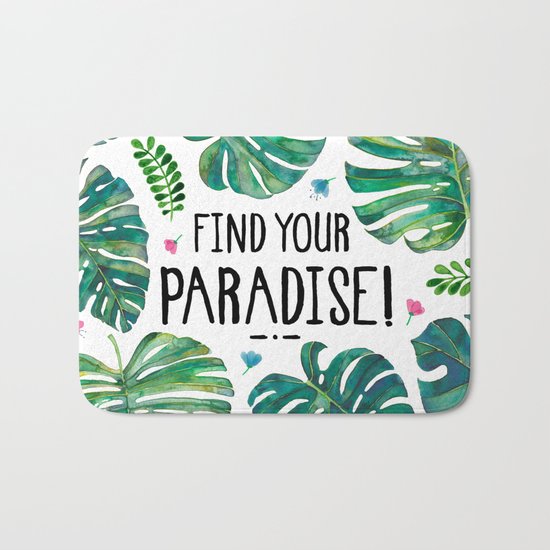 Tropical Paradise Bath Mat