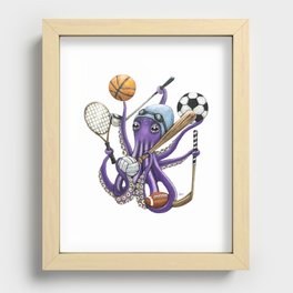 "OctoCoach" - OctoKick collection Recessed Framed Print