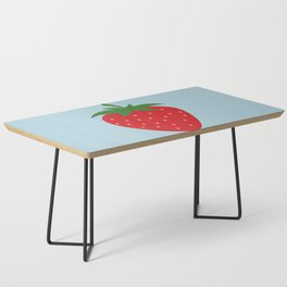 Fruit Market Print Blue Strawberry Print Fruit Art Vintage Abstract Food Art Decor Modern Coffee Table