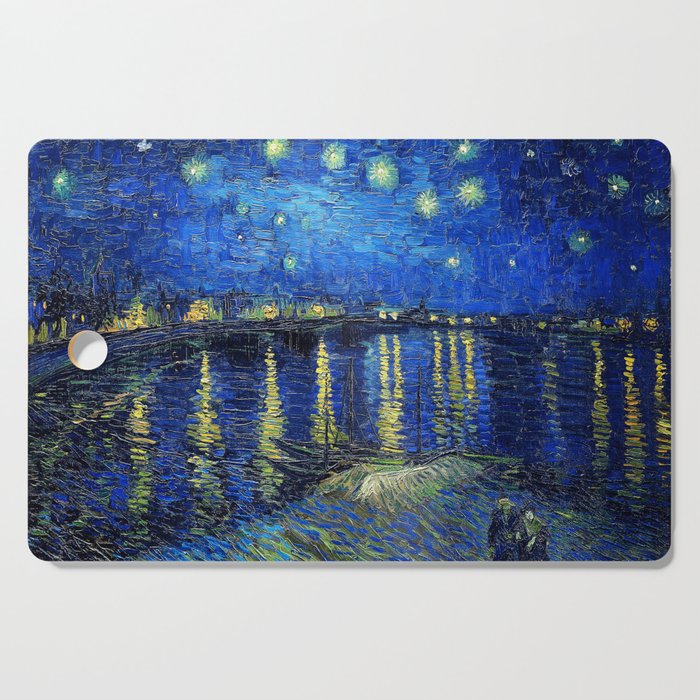 Starry Night Over the Rhone by Vincent van Gogh Cutting Board