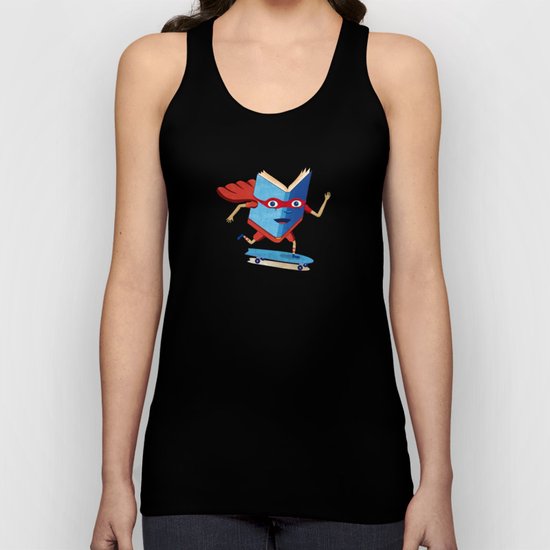 bookhero ride skateboard Unisex Tank Top
