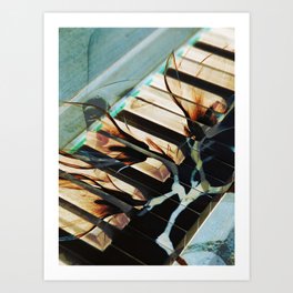 Abstract Art - Piano Keys Art Print