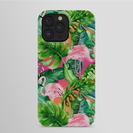 Flamingo Pattern iPhone Case