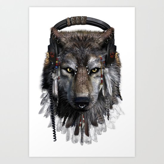 Wolf Pattern Art Print