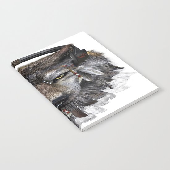 Wolf Pattern Notebook