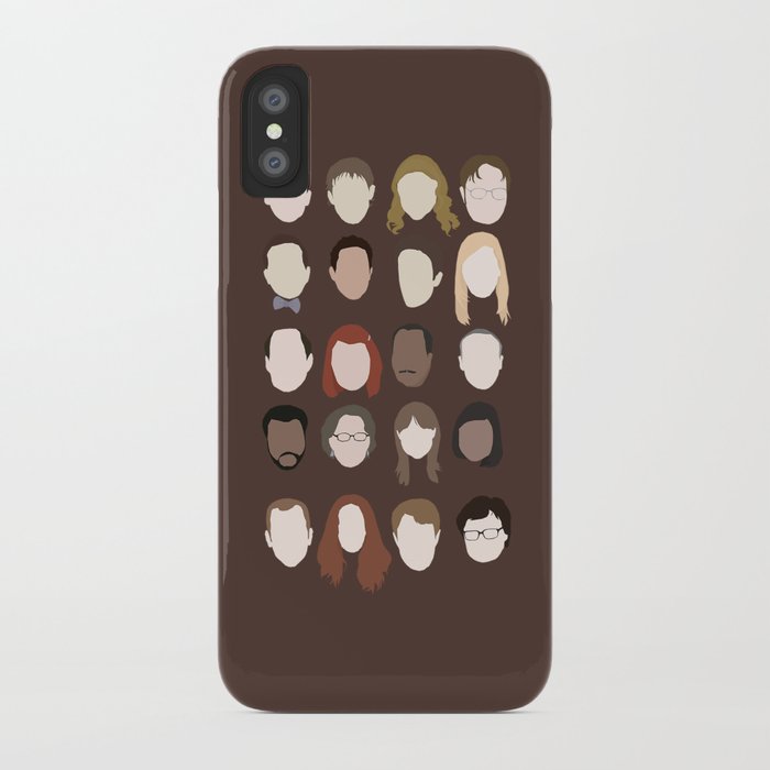 the office minimalist poster iphone case