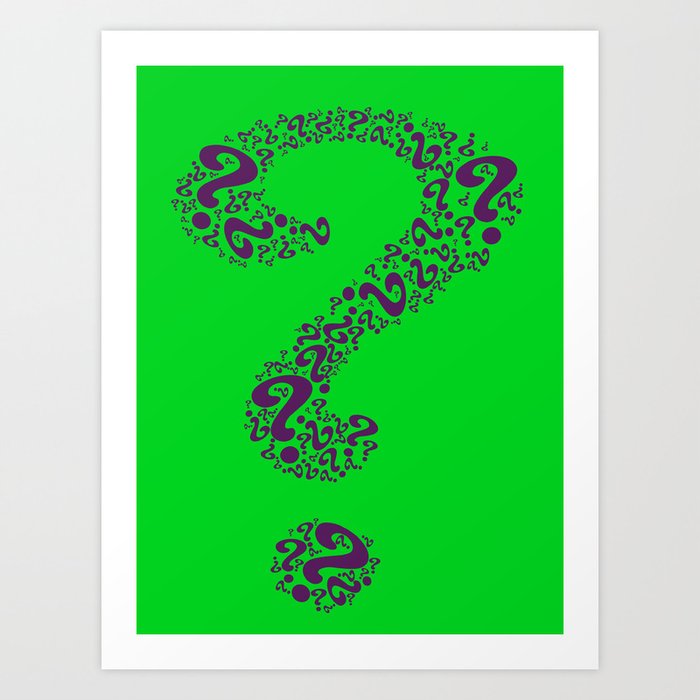 Riddle Me This Art Print By Victorvelocity Society6