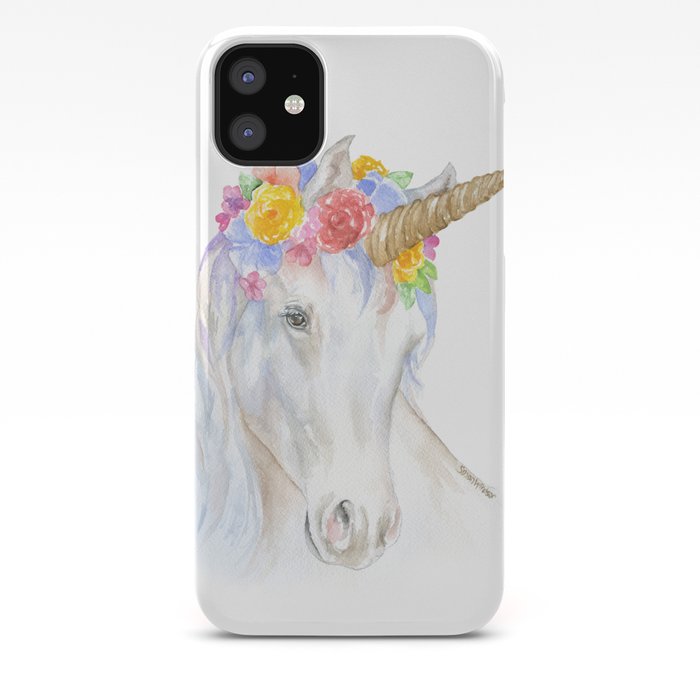 Unicorn Watercolor Painting Iphone Case By Susanwindsor Society6