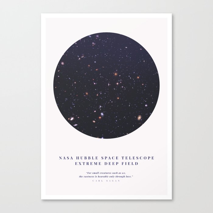 Hubble Extreme Deep Field Galaxies Canvas Print