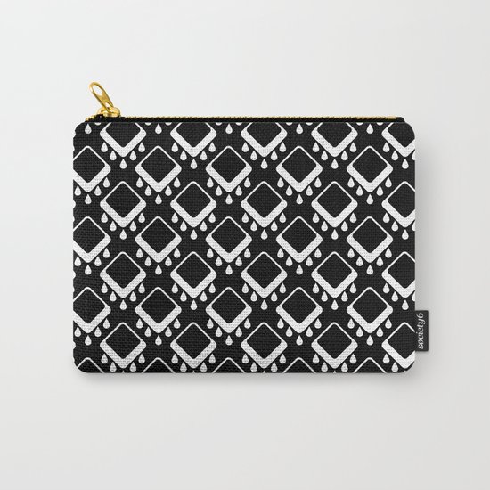 Abstract colorful geometric pattern . Black white . Carry-All Pouch