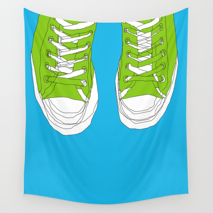 Cons. Art Print. Trainers. Sneakers. Converse All Star. Boys Art. Wall  Tapestry by Pea Press | Society6