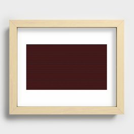 Red Lines On A Black Background, Line Pattern Recessed Framed Print