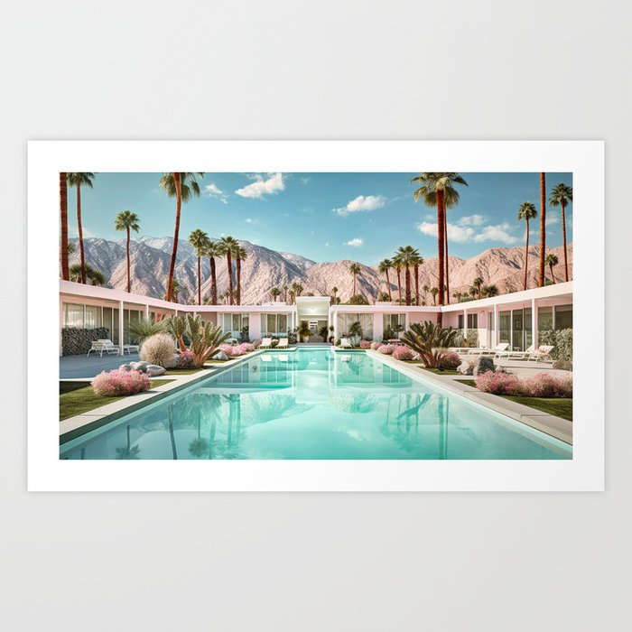 Palm Springs Pool 324 Art Print