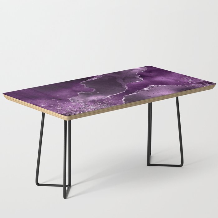 Purple Starry Agate Texture 04 Coffee Table