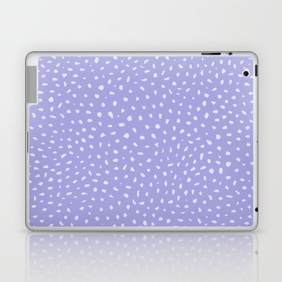 Lilac Polka Dots Laptop & iPad Skin