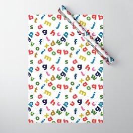 colourful alphabet Wrapping Paper