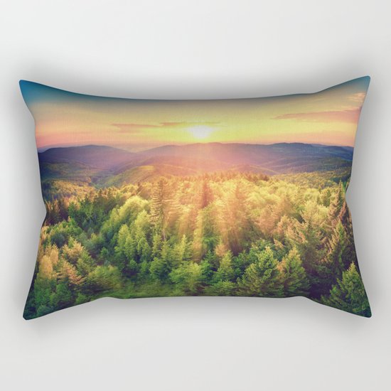 majestic sunrise Rectangular Pillow