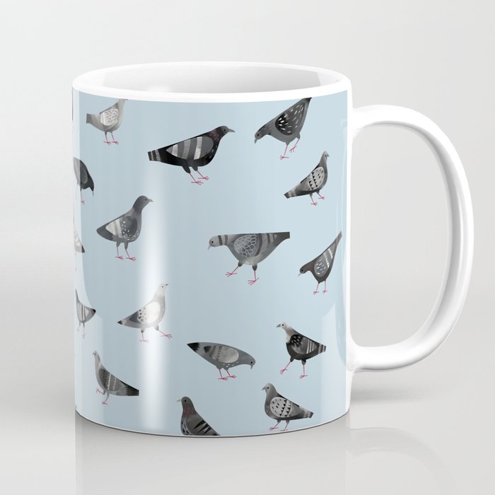 Pigeons Doing Pigeon Things Coffee Mug
