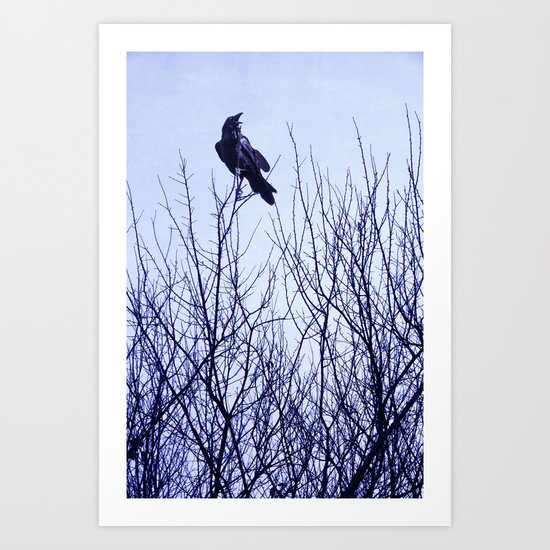 Autumn Crow Art Print