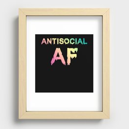 Antisocial AF Recessed Framed Print