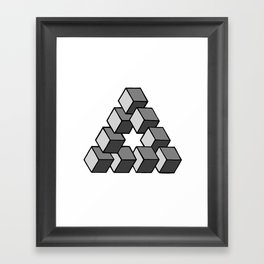 Impossible Cubes Framed Art Print