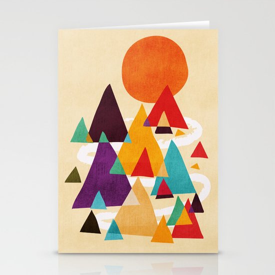 Let's visit the mountains Stationery Cards