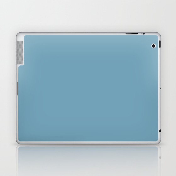 Air Superiority Blue pastel solid color modern abstract pattern  Laptop & iPad Skin