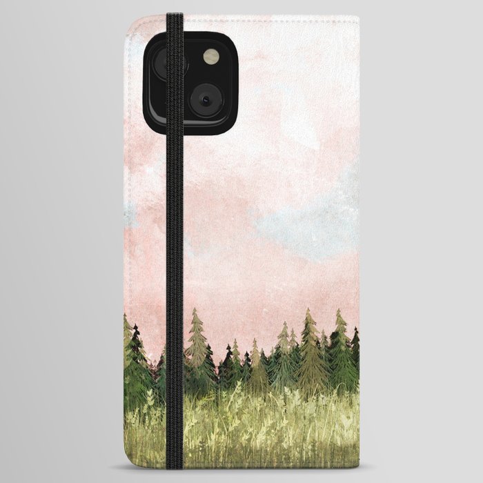 Cotton candy skies iPhone Wallet Case