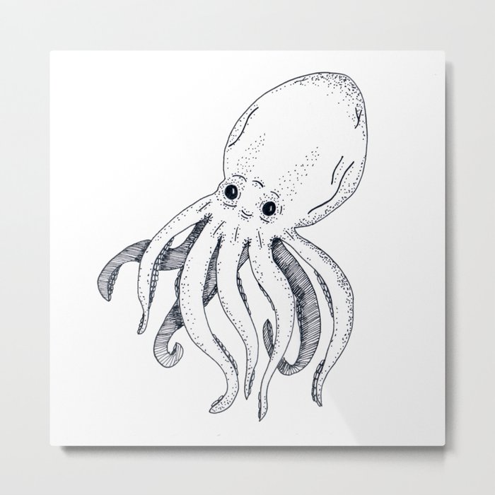 An Octopus Metal Print