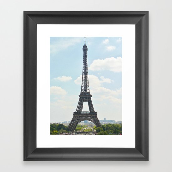 Eiffel Tower By Day Framed Art Print
