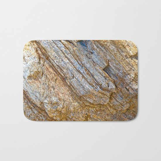 Stunning rock layers Bath Mat
