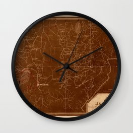 Map Of Georgia 1864 Wall Clock | Mapofgeorgia, Graphicdesign, Georgia 