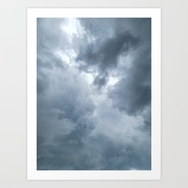 Storm clouds Art Print