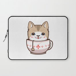 cute cat in tea cup Laptop Sleeve