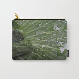 Nature's green and diamonds (2nd in the Cabbage collection) Carry-All Pouch | Green, Abstract, Veggies, Plants, Leaves, Veggetables, Earth, Cabbage, Vegetarian, Color 