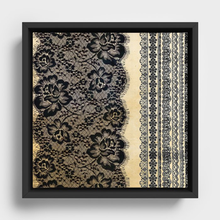Old Lace  Framed Canvas