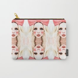 Blonde Doll (glass eyes mirror) Carry-All Pouch