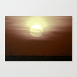 Brown sunset Canvas Print
