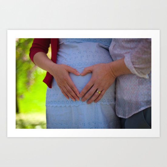 Expectant Parents Art Print