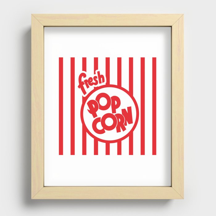 Fresh Popcorn Recessed Framed Print
