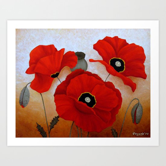 POPPIES II Art Print