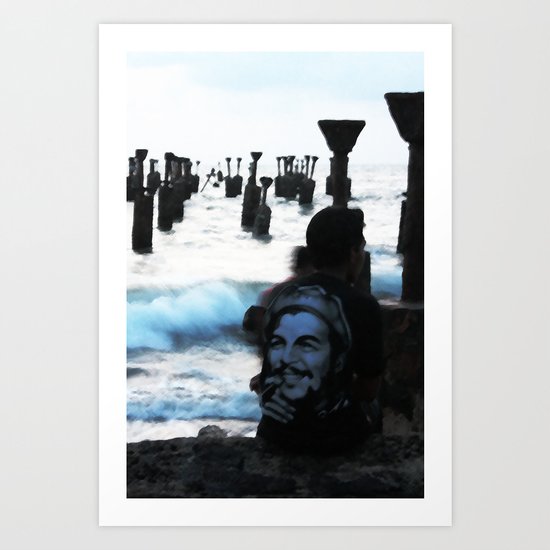 Che by the sea Art Print
