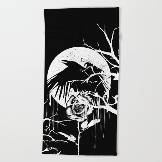 Raven and Rose Beach Towel
