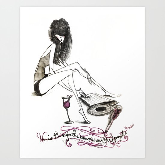 "We Do This For The Memories & The Forget" Art Print