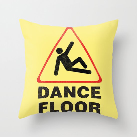 Cuation: breakdancing Throw Pillow