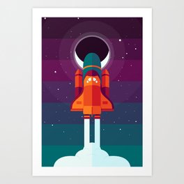 Into Spaaaace Art Print