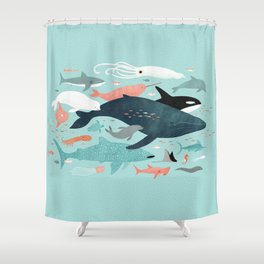 Under the Sea Menagerie Shower Curtain