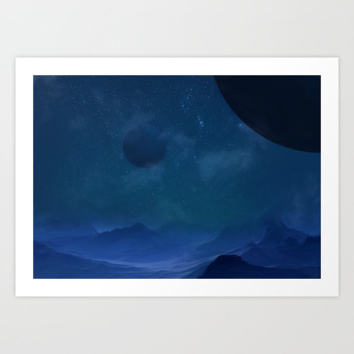 Scifi Landscape Art Print By Dmart2017 Society6