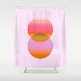 Abstraction_SUNRISE_SUNSET_GRADIENT_COLOR_LOVE_POP_0603C Shower Curtain