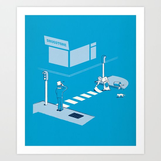 The life of An Old Vagrant Art Print